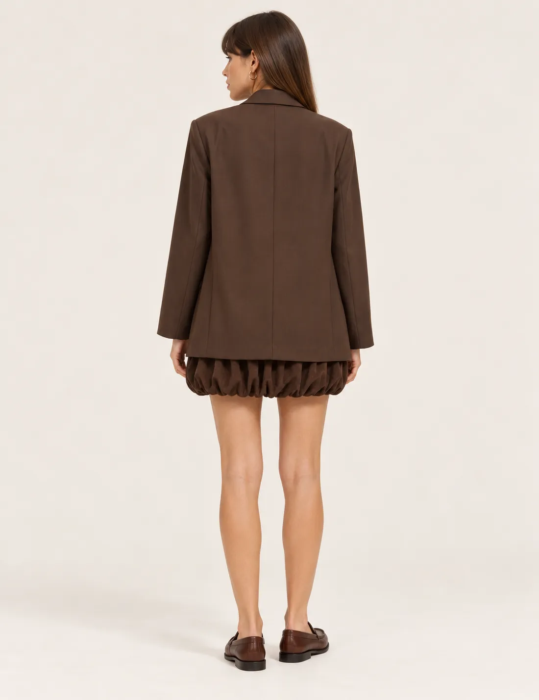 Alternative view of Blazer Oversize Chocolate