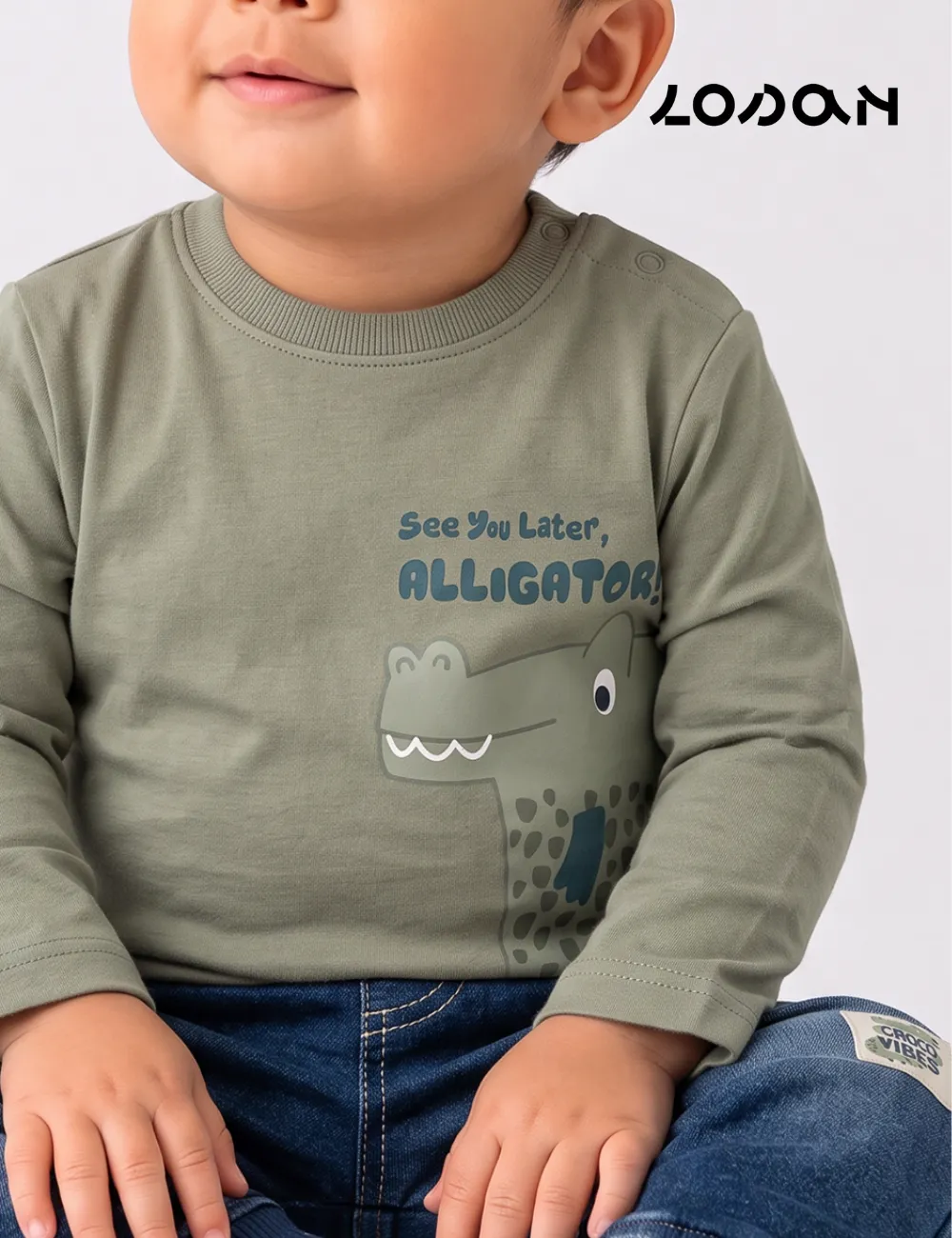 Camiseta Cocodrilo Matcha