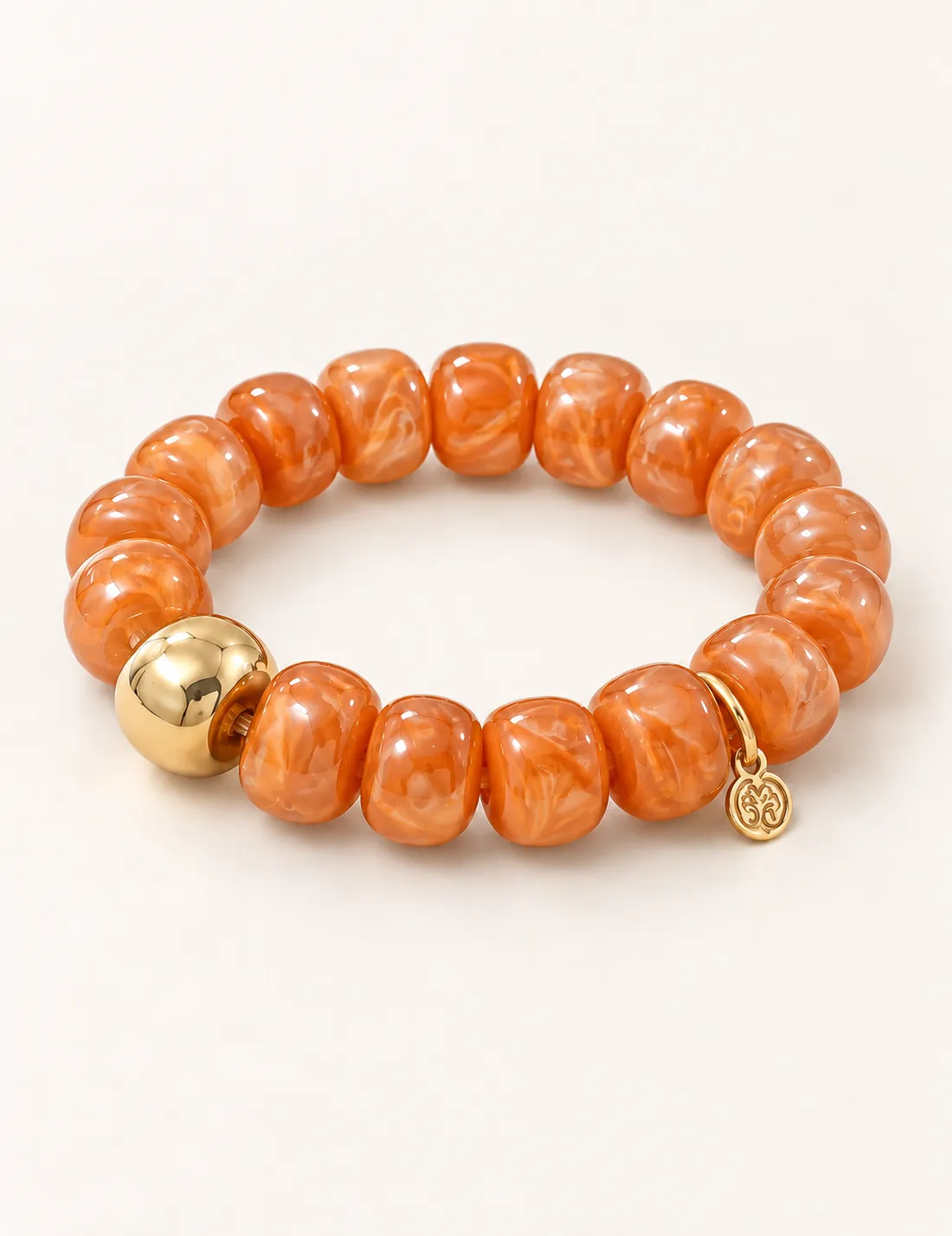 Alternative view of Pulsera Bolas Naranja