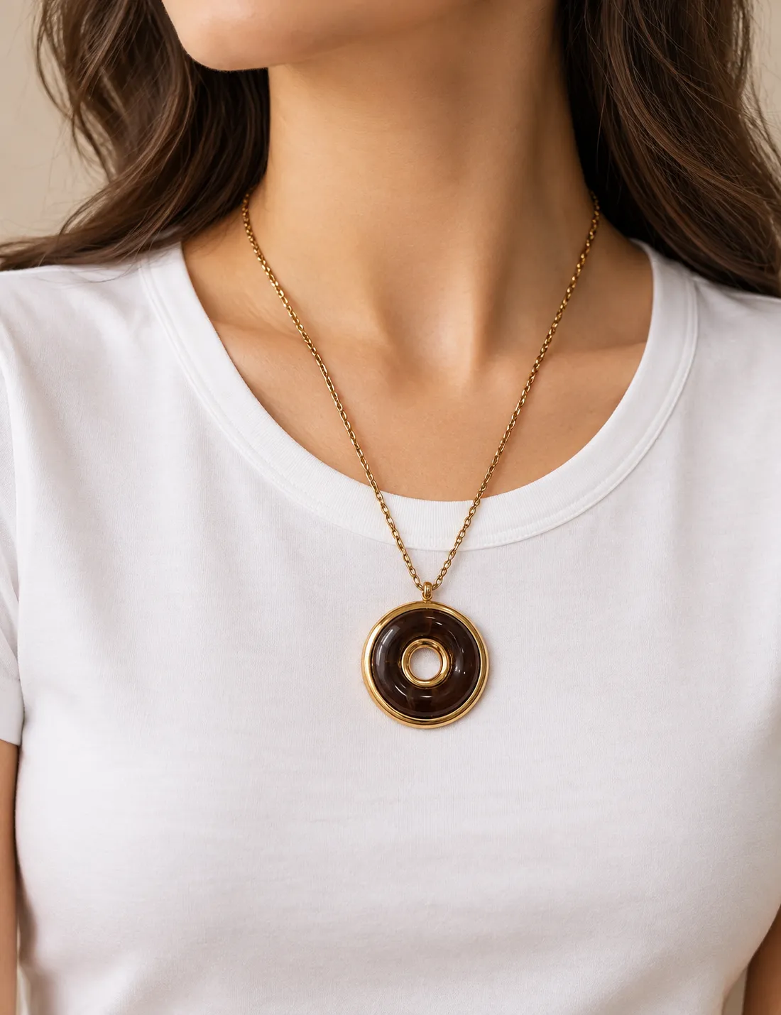 Alternative view of Collar Acero Resina
