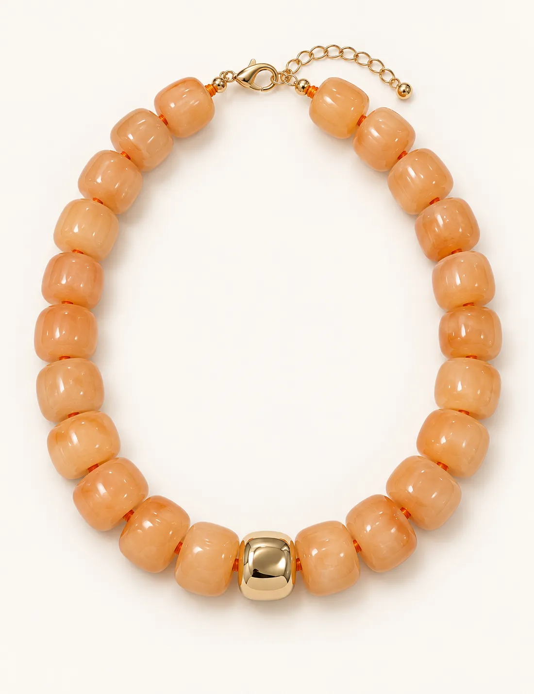 Alternative view of Collar Bolas Naranja