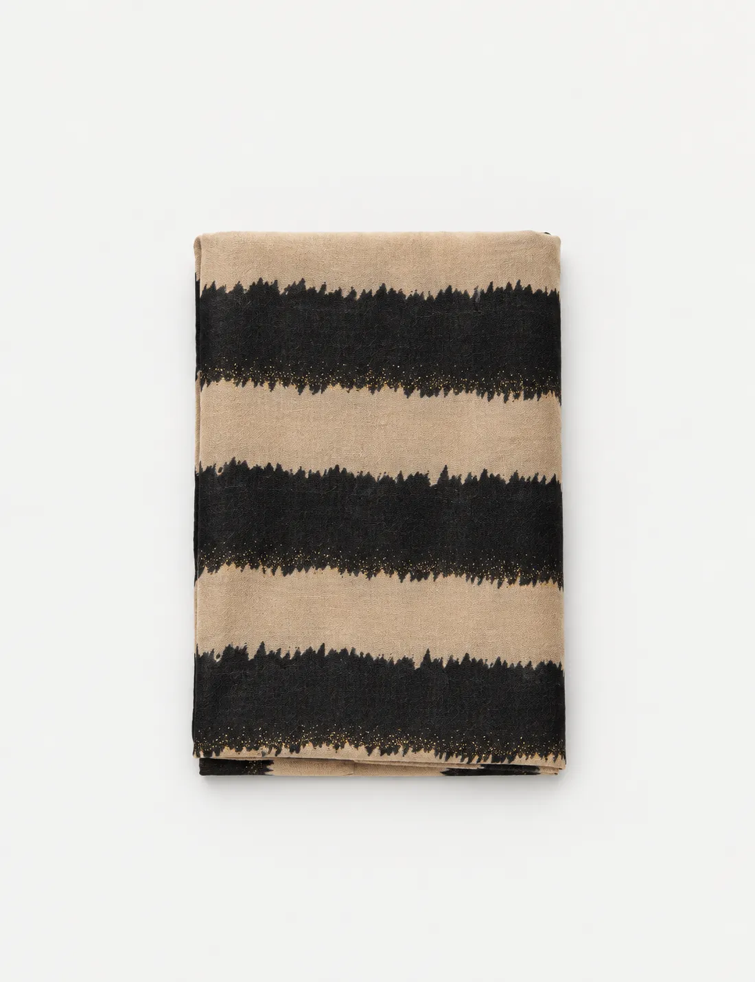 Pañuelo Rayas Negro-Beige